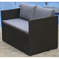Плетеный диван-трансформер Афина-Мебель S330A-W63 Brown