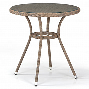 плетеный стол афина-мебель t282ant-w56-d72 light brown