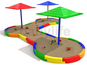 песочница трио-2 для детской площадки