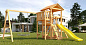 Детская деревянная площадка Савушка Мастер 2 без покрытия с качелями-гнездом 100