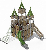 детский городок замок иф papercut дг022.00.1 для игровой площадки 7-12 лет