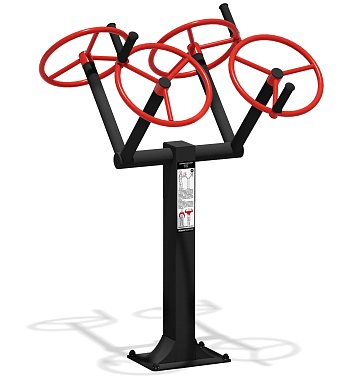 Уличный тренажер Рули УТ-28 для спортивной площадки уличный тренажер рули ут-28 для спортивной площадки