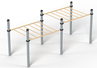 Рукоход Romana 501.88.02 двухуровневый для уличной площадки