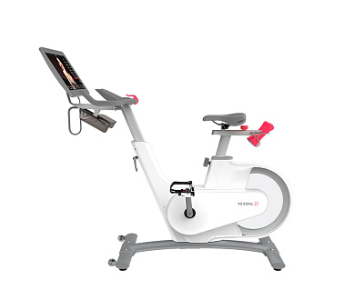 велотренажер спин-байк yesoul smart spinning bike v1 pluse белый