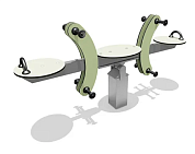 балансир двойной вст 5841 для детской площадки