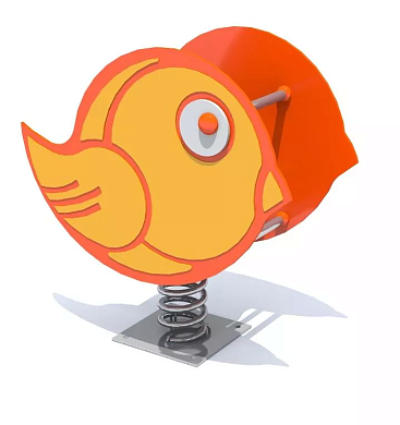 качалка на пружине птичка кчбл.п010 для детской площадки 