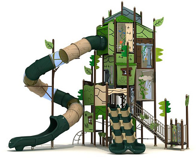 игровой комплекс лик-005 лес для детской площадки