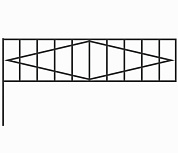 газонное ограждение со столбом гол3 16003 для уличной площадки