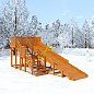 Детская деревянная зимняя горка Igragrad Snow Fox скат 5,9 метра