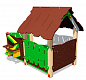 Детский игровой домик Хижина с кухней ИМ111 для улицы