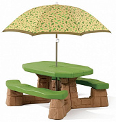детский столик step2 пикник с зонтом 787700