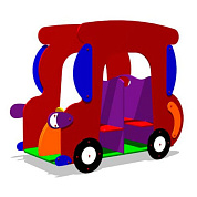 игровой макет машинка жук зним 050 для детских площадок