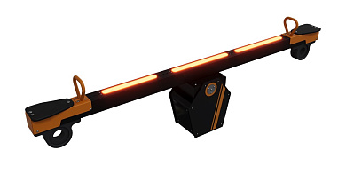 интерактивные качели - балансир с подсветкой и музыкой для детской площадки