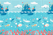 портативный коврик parklon portable подводный мир 140 x 200 x 1 см pm-421-us