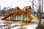 Детский комплекс Igragrad Classic Панда Фани Gride с зимней горкой Snow Fox скат 5,9 метра