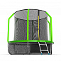 Батут с внутренней сеткой Evo Jump Cosmo 8ft Green с нижней сетью