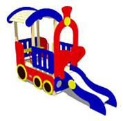 игровой макет паровоз cки 061 с горкой для детских площадок 