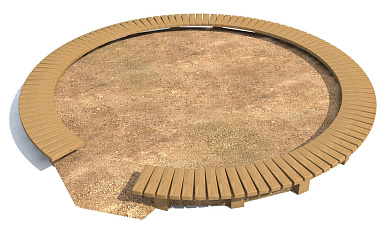 песочница оptimum-еco эко.п007 для детской площадки