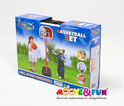 детская баскетбольная стойка moove&fun складная 116 см в чемодане арт. 20881g
