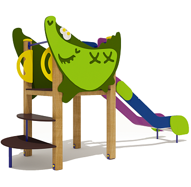 горка крокодил 08308.24 h=1000 для детской площадки