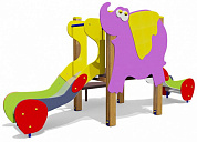 горка двойная слоненок 08211 для детской площадки