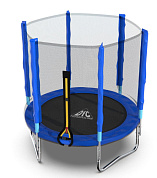 батут dfc trampoline fitness с сеткой 5ft синий
