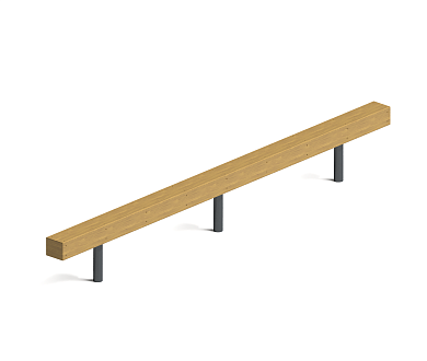 спортивное оборудование эко бум-бревно со-03.3м для детской площадки