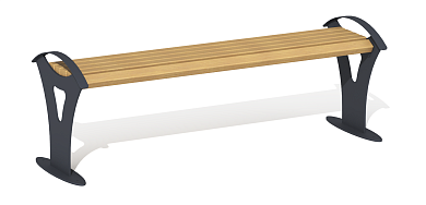 скамейка реноме пм-44 без спинки уличная