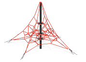 канатная пирамида кио-14 для уличной площадки