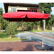 зонт для кафе афина-мебель afm-300sqr-red