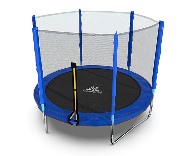 батут dfc trampoline fitness с сеткой 8ft синий