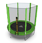батут dfc trampoline fitness с сеткой 6ft зеленый