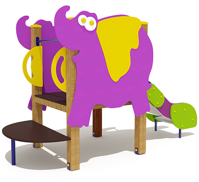 горка слоненок 08111.24 h=650 для детской площадки