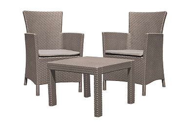 комплект мебели keter rosario balcony set капучино уличный
