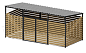 Контейнерная площадка Эко+ ХОЗ-08 на 4 контейнера для уличной площадки