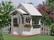 детский деревянный домик максон кафе 2 в цвете ral