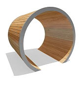 тоннель деревянный вст 9714 для уличной площадки