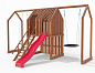 Детская площадка Максон Сканди Сказка 4 деревянная для дачи