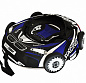 Надувные санки-тюбинг с сиденьем и ремнями Small Rider Snow Tubes 4 Машинки Racing XL с колесами