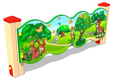 ограждение лесной мир у1 огд056 для уличной площадки