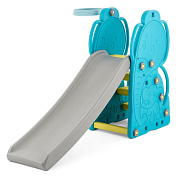 детская горка happy box jm-755e elephant с баскетбольным кольцом