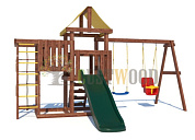 детская деревянная площадка custwood junior color jc8 для дачи