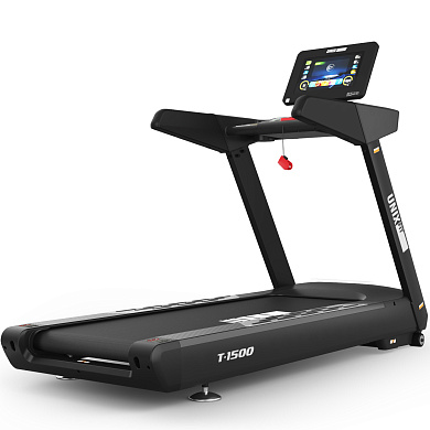 беговая дорожка unix fit t-1500 pro 15,6" tft коммерческая