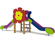 горка двойная аленький цветочек 08405.24 для детской площадки