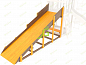 Модуль деревянный скат Igragrad Snow Fox к серии площадок Classic  Панда 4 м