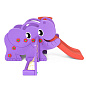 Детская горка Happy Box 706-B Elephant Slite с баскетбольным кольцом футбольными воротами