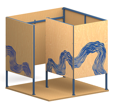 пляжная кабинка стандарт мф-37.1 для зон отдыха