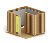 кабинка для переодевания пм-32 для зон отдыха