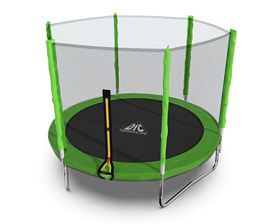 батут dfc trampoline fitness с сеткой 8ft зеленый