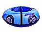 Тюбинг (ватрушка) RT Машинка 2 Звезды круглая серо-синяя 105 см